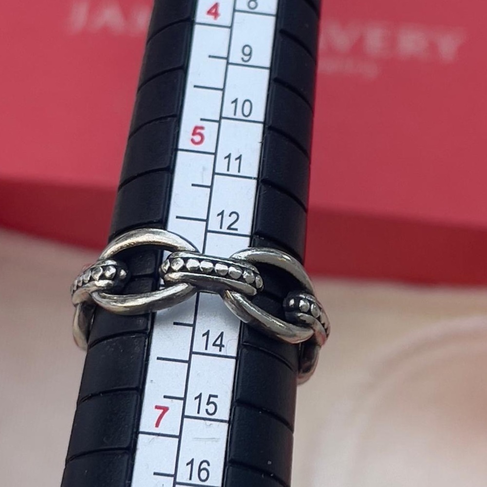 James Avery Connected Beaded Link Ring - image 8